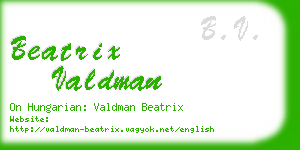 beatrix valdman business card